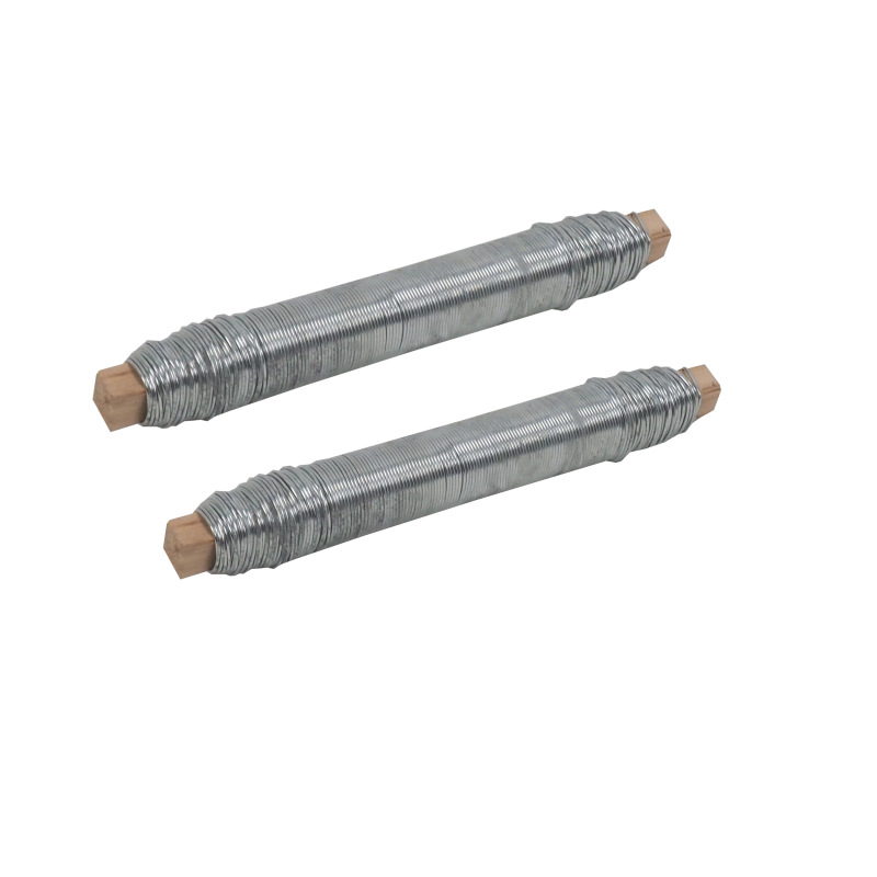 TOPTRADE drôt viazací, pozinkovaný, O 0,65 mm / 100 g, súprava 2 ks - BAZAR