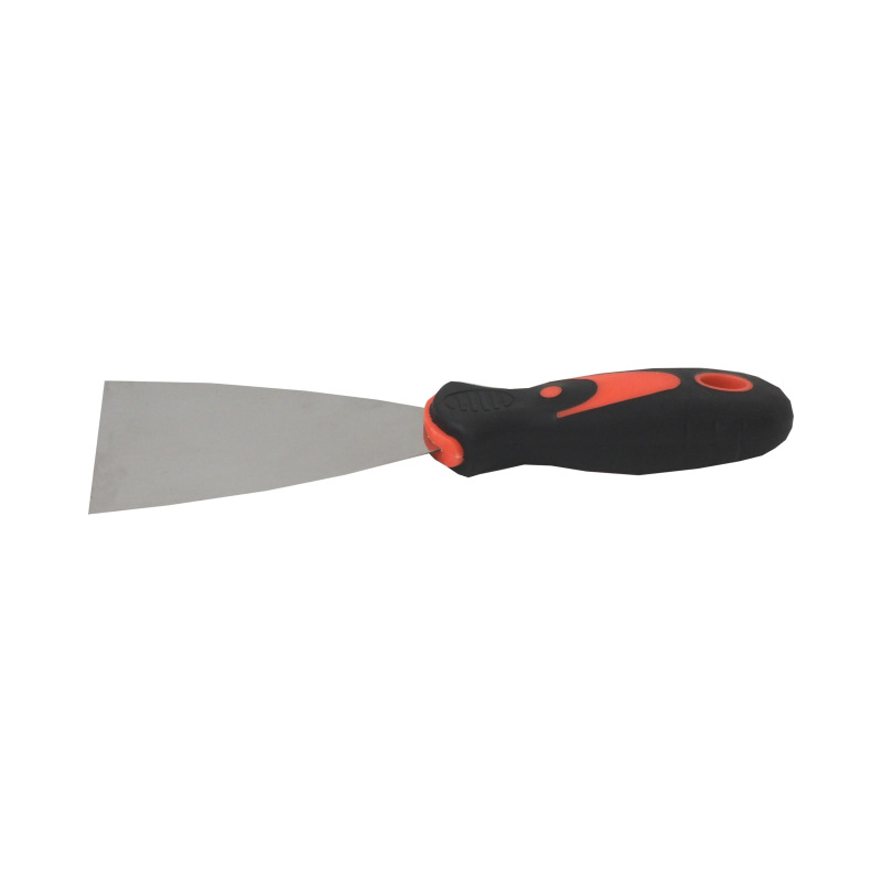 TOPTRADE špachtľa nerezová, s gumenou, ergonomickou rukoväťou, 75 mm, profi 3
