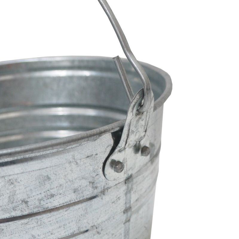 TOPTRADE vedro pozinkované, 5 l - BAZAR - rez 5