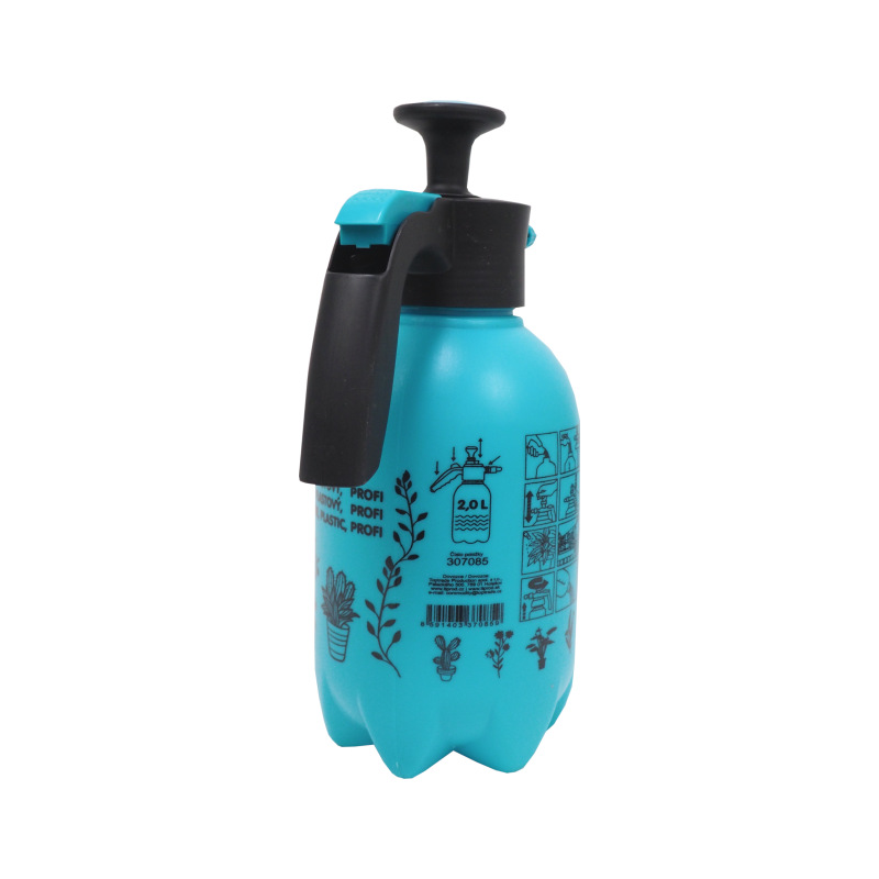 TOPTRADE postrekovač plastový, ručný, tlakový, profi, 2,0 l 3