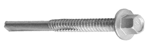 Samorezná skurtka so šesťhrannou hlavou a rozšíreným golierom s vŕtanou kapacitou do ocele