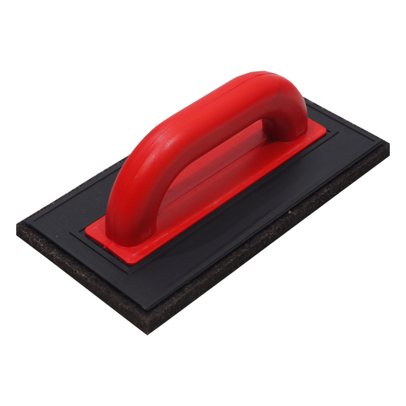 TOPTRADE hladítko ABS, plsť hnedá, 250 x 130 x 10 mm, profi