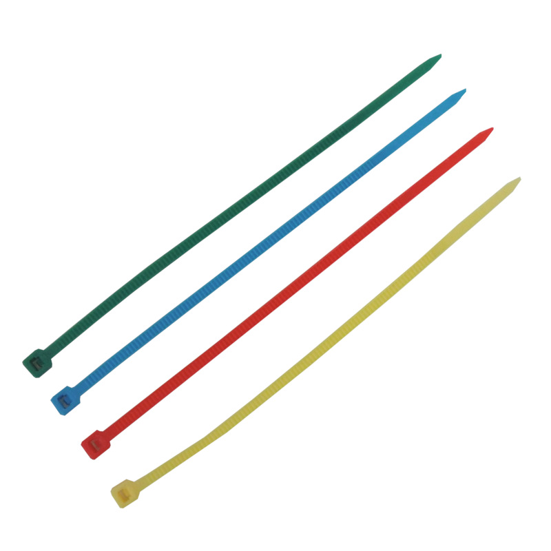 TOPTRADE pások plastový, farebný, sťahovacie, so zámkom, 100 ks, 200 x 3,6 mm 2