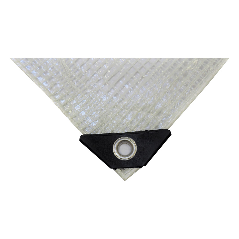 TOPTRADE plachta krycia, priehľadná, s kovovými okami, 4 x 5 m, 120 g / m2 1