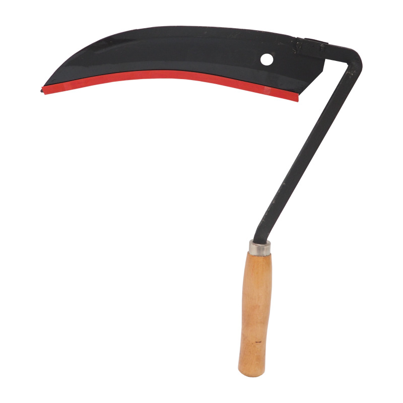TOPTRADE kosák oceľový, s drevenou rukoväťou, 360 mm