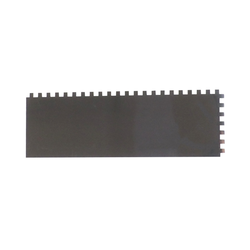 TOPTRADE hladítko nerezové, s pogumovanou rukoväťou, zub 8 mm, 360 x 120 mm, profi 8