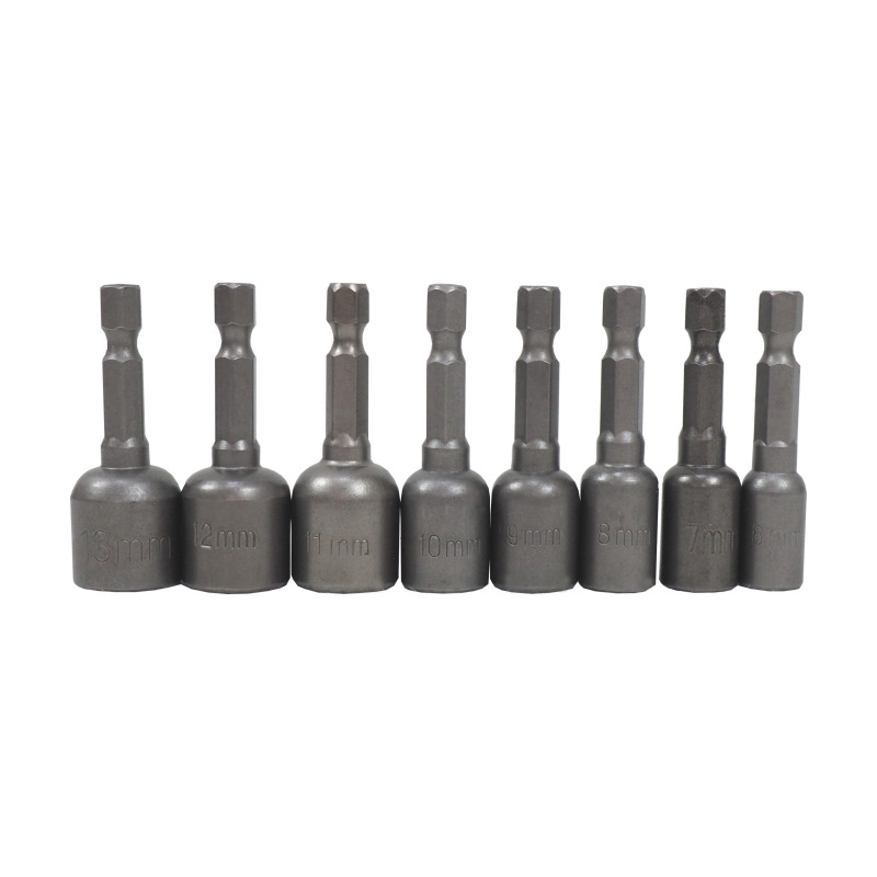 TOPTRADE sada adaptérov, s magnetom, 6 - 13 mm, 8 ks