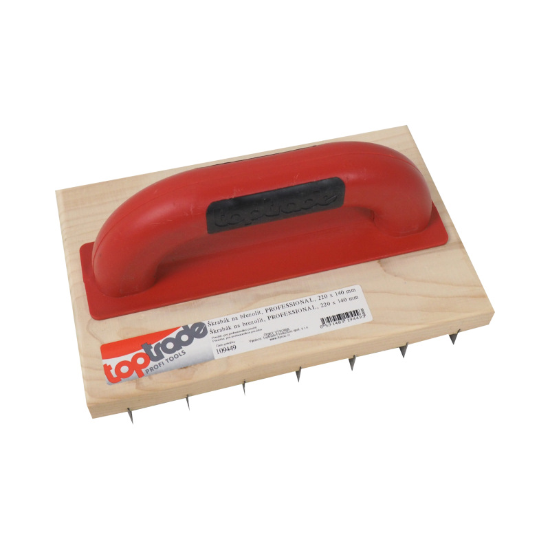 TOPTRADE škrabák na brízolit, PROFESSIONAL, 220 x 140 mm 1