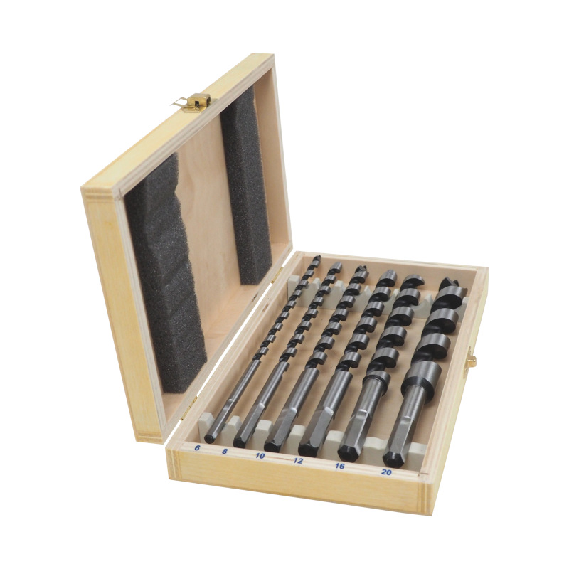 TOPTRADE vrták hadovitý, do dreva, súprava 6 ks, dĺžka 230 mm 1