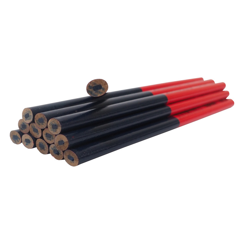 TOPTRADE ceruzka tesárska, červenomodrá, v tube, súprava 50 ks, 180 mm - BAZÁR -