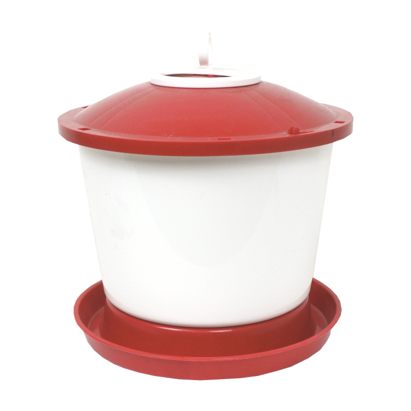 TOPTRADE napájačka plastová, vedrová, s plavákom, pre sliepky, 9 l 1