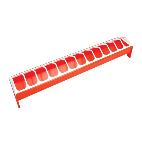 TOPTRADE kŕmidlo plastové, žľabové, zasúvacie, pre hydinu, 750 mm