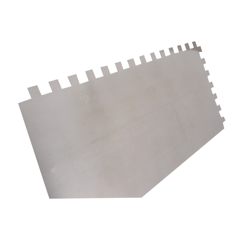 TOPTRADE hladítko nerezové, s pogumovanou rukoväťou, zub 8 mm, 360 x 120 mm, profi 9