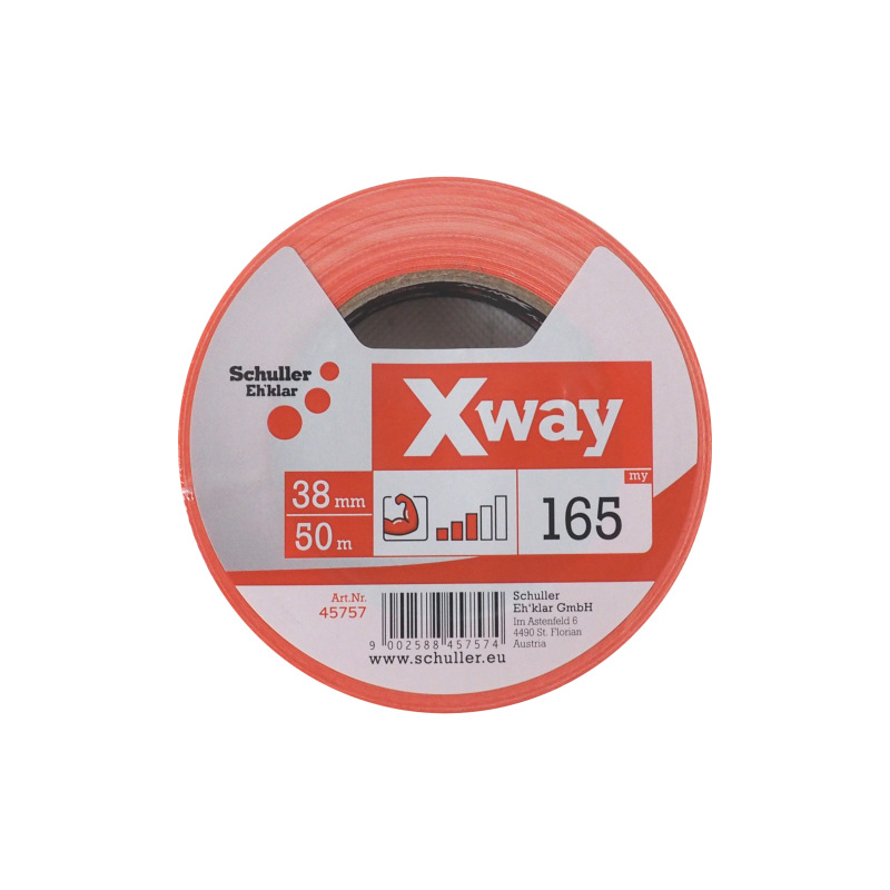 páska stavebná, tkaninová, X-WAY, oranžová, 38 mm x 50 m 1