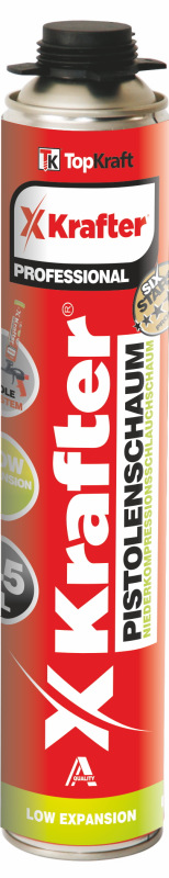 Pena montážna pištoľová nízkorozťažná 750ml / 12 kartón