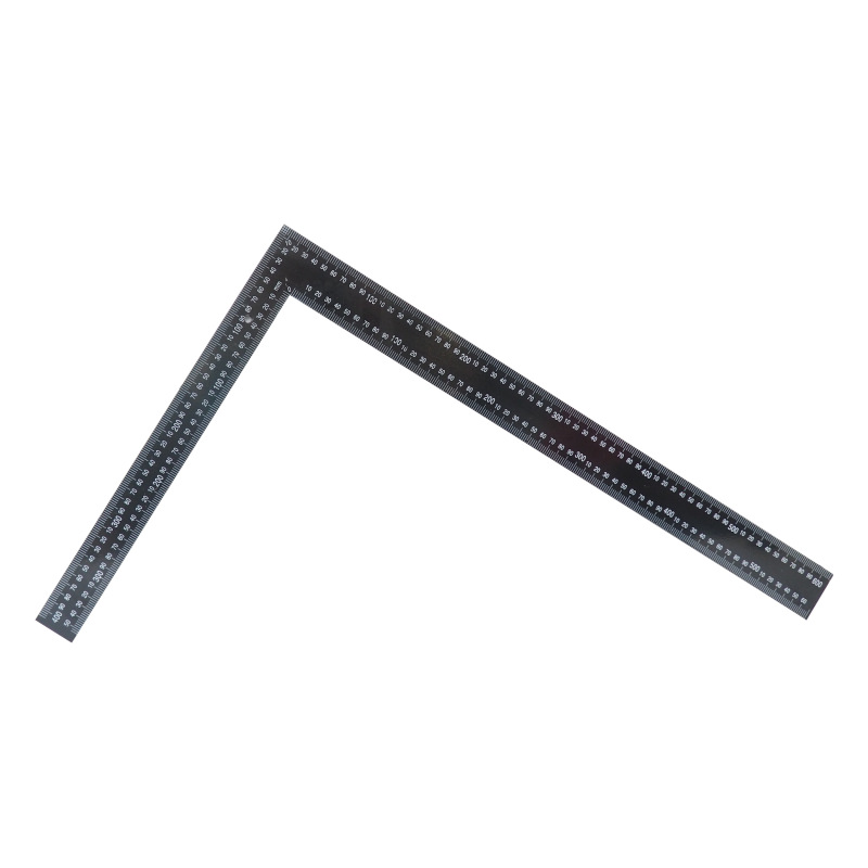 TOPTRADE uholník oceľový, s meradlom, 400 x 600 mm