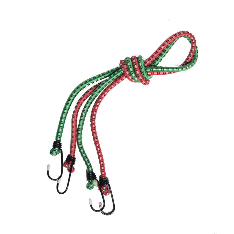 TOPTRADE gumolano upínacie, pavúk s háčikmi, 2 ks, do 13 kg, O 10 mm x 120 cm