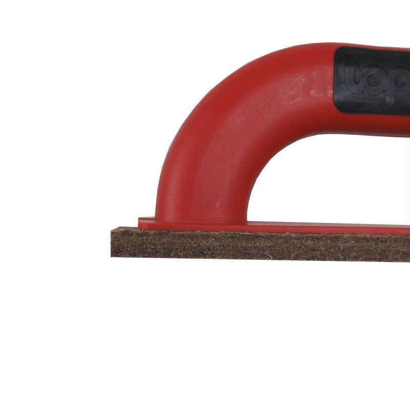 TOPTRADE hladidlo ABS, plsť hnedá, špaletové, PROFESSIONAL, 220 x 65 x 10 mm 4