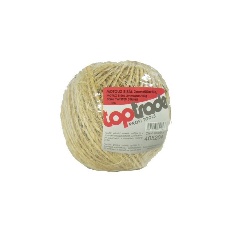TOPTRADE motúz sisal, 110 g, O 2 mm x 50 m 1