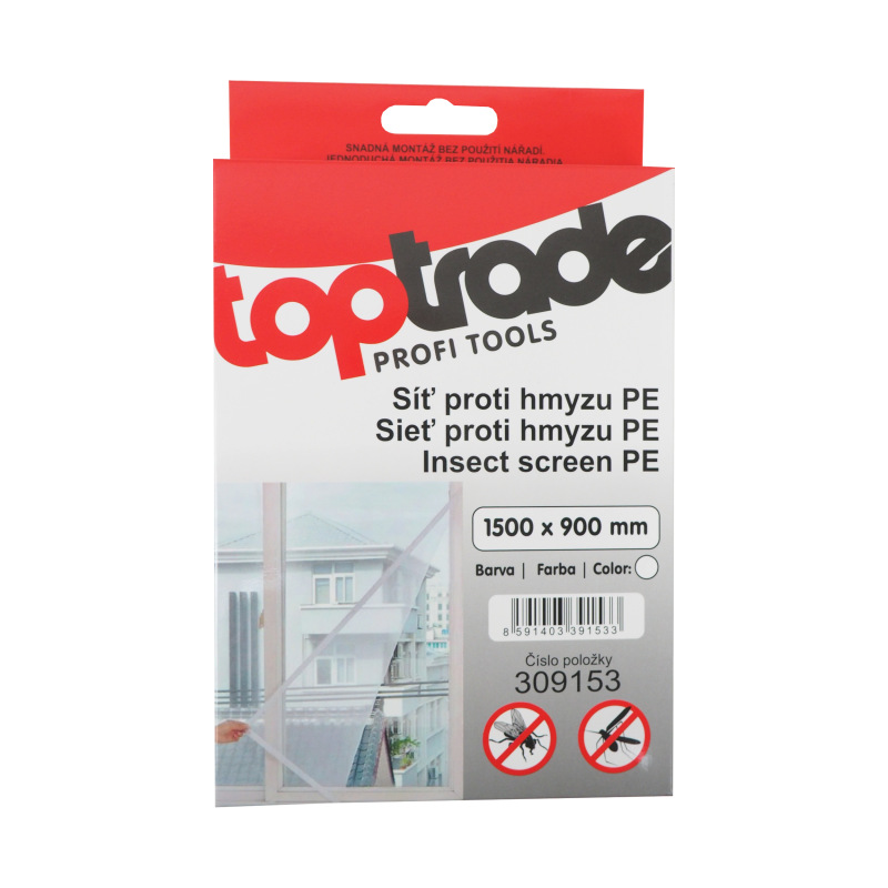 TOPTRADE sieť proti hmyzu PE, 1500 x 900 mm 1