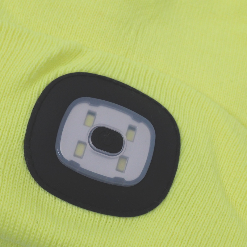 čiapka LED, veľkosť L, s LED svetlom, žltá 2