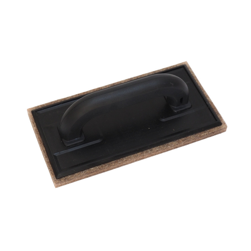 TOPTRADE hladítko ABS, odľahčené plátko, plsť hnedá, 250 x 130 x 10 mm, profi