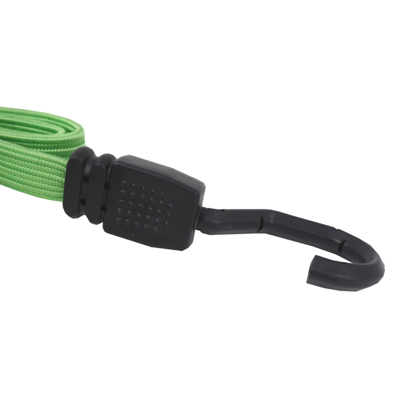 TOPTRADE lano gumené s textilným opletom a plastovými háky, 18mm x 80 - 180 cm, 20kg 3