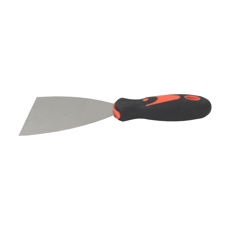 TOPTRADE špachtľa nerezová, s gumenou, ergonomickou rukoväťou, 100 mm, profi 3