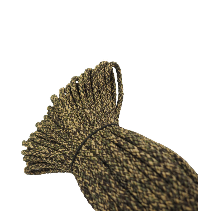 šnúra pletená, PPV, camouflage, bez jadra, O 4 mm x 20 m,, Lanex 2