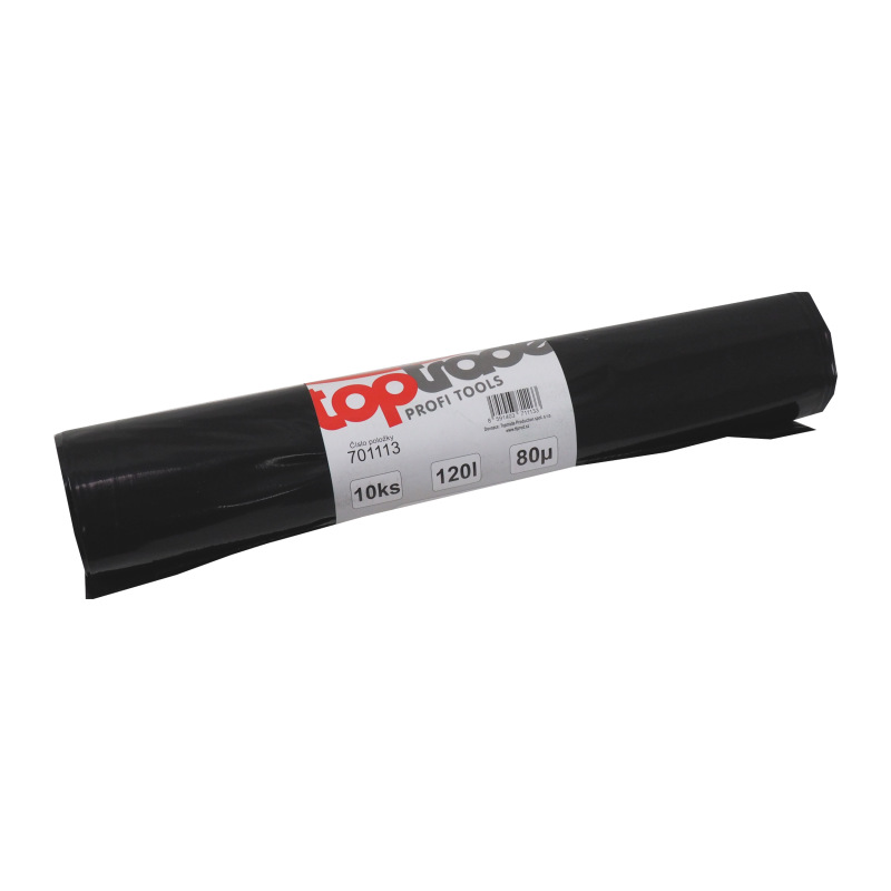 TOPTRADE vrece na odpad, balenie 10 ks, 80 µ, 120 l 1