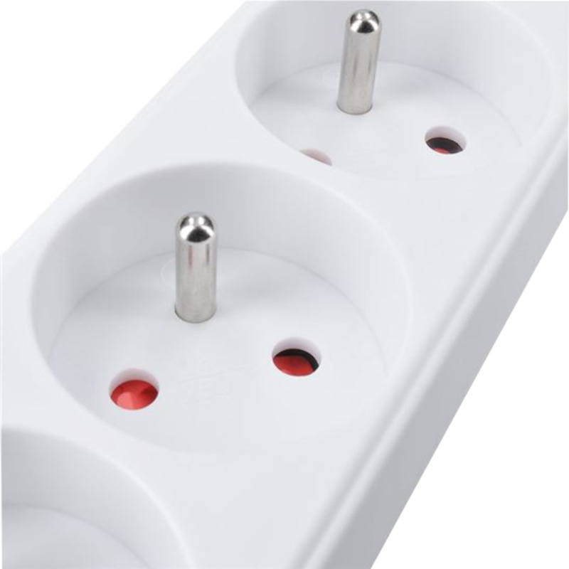 prívod predlžovací, 3 zásuvky, 3 m, 3 x 1mm2, biely 3