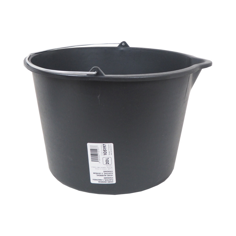 TOPTRADE vedro murárske, plastové, s lievikom, štandard, 20 l 1