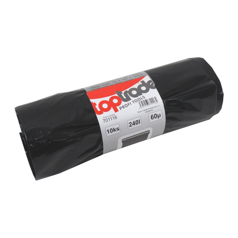 TOPTRADE vrece na odpad, balenie 10 ks, 60 µ, 240 l 2
