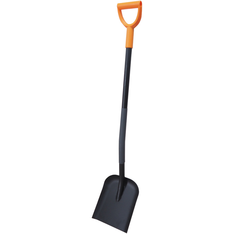 TOPTRADE lopata tvarovaná, kovová násada, zváraná, tvarovaný profil, dĺžka 1200mm, Profi