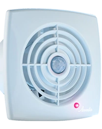 TOPTRADE ventilátor axiálny RETIS WR,časový spínač,220V,220m3/hod.,197x197mm,vývod O150mm