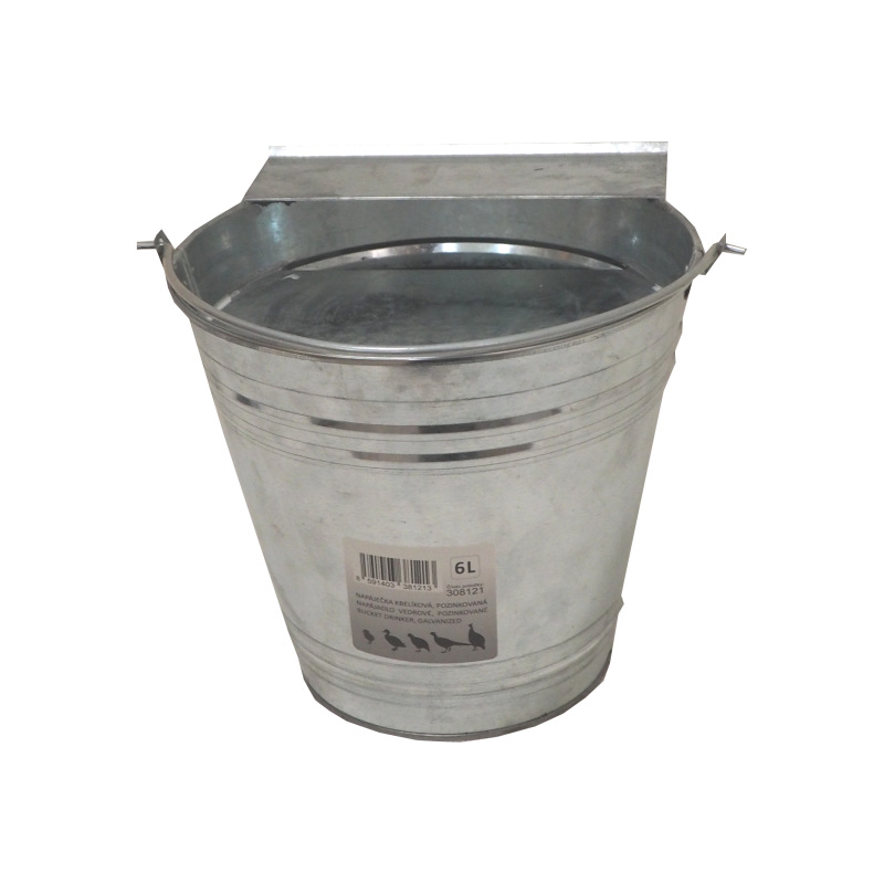 TOPTRADE napájačka pozinkovaná, kbelíková, 6 l - BAZAR 2