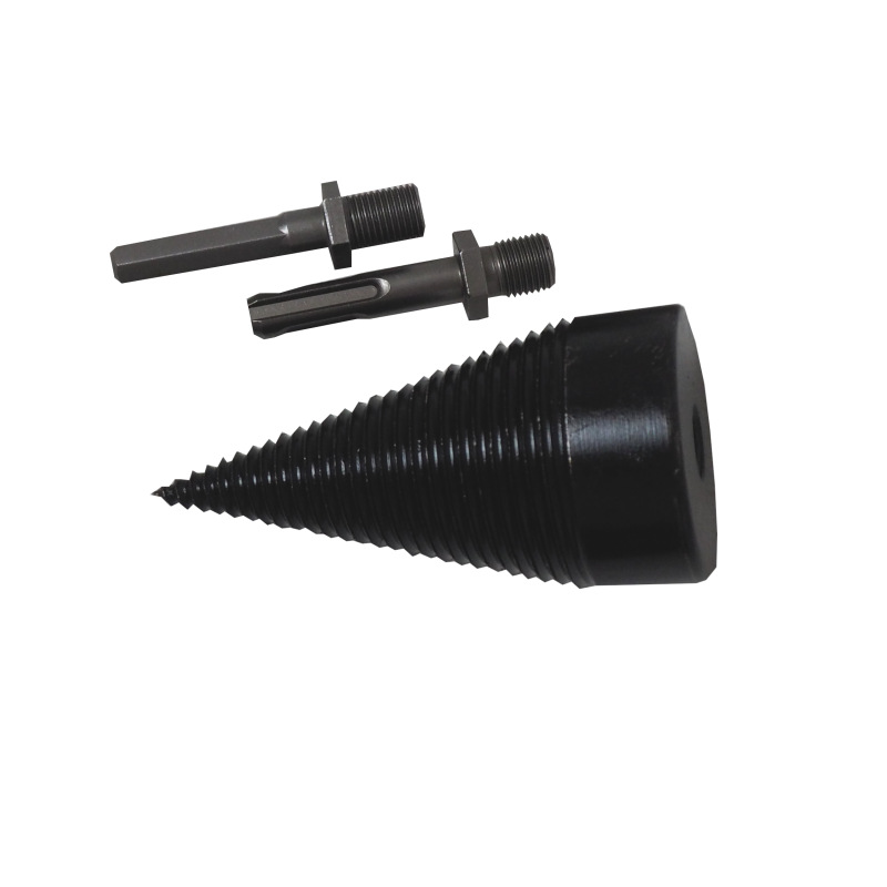 TOPTRADE tŕň štiepací, na drevo, 2 x adaptér 65 mm, SDS+ a šesťhran, 32 x 90 mm 10