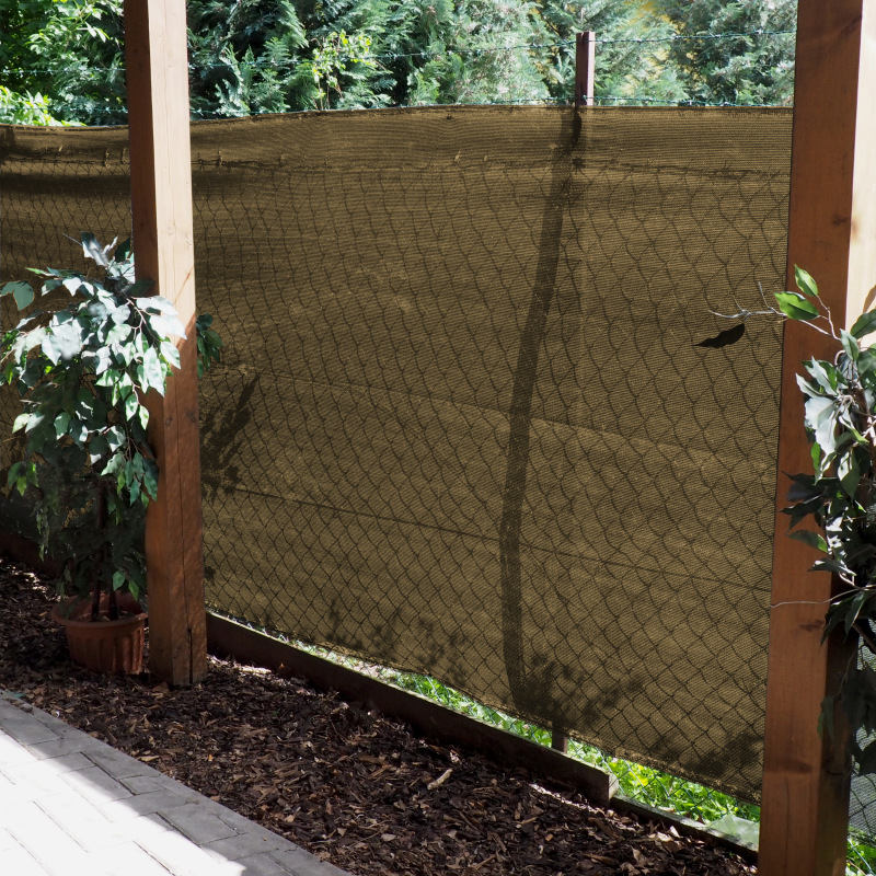TOPTRADE sieť tieniaca, hnedá, 2 x 50 m, 150 g / m2 1