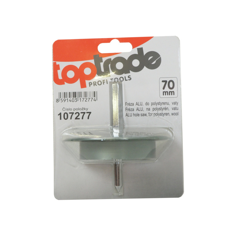 TOPTRADE fréza ALU, do polystyrénu, vaty, priemer. 70 mm 1