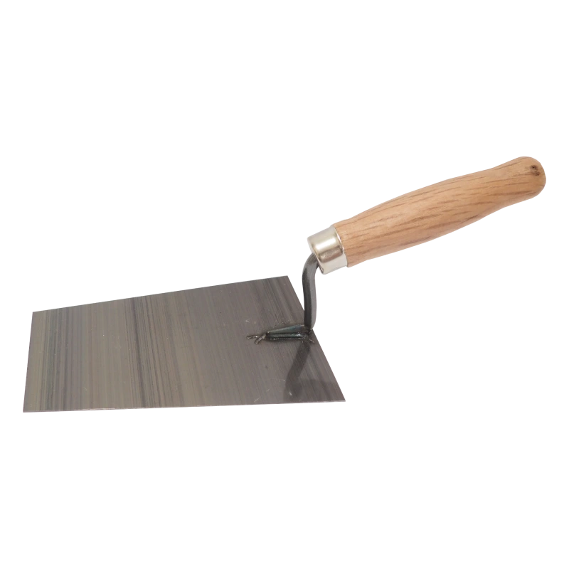 TOPTRADE lyžica murárska, oceľová,160 x 110 mm, profi - BAZAR ručka
