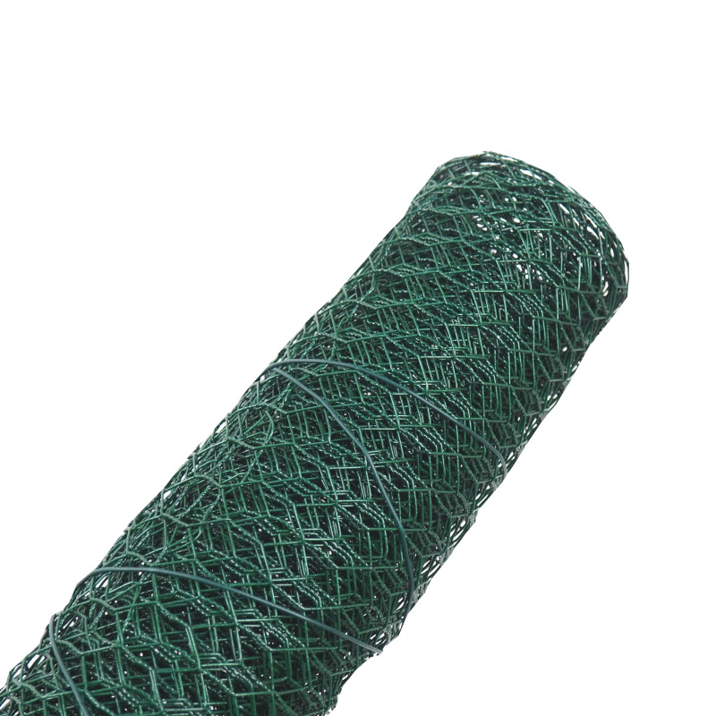 TOPTRADE pletivo králičie, poplastované, zelené, 13/0,9 mm, 500 mm/10 m 5