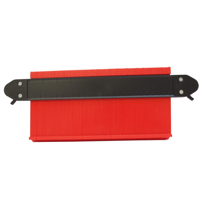TOPTRADE šablóna kopírovacia, lamelová, pre obkladačov, 2 zámky, dĺžka 25 cm