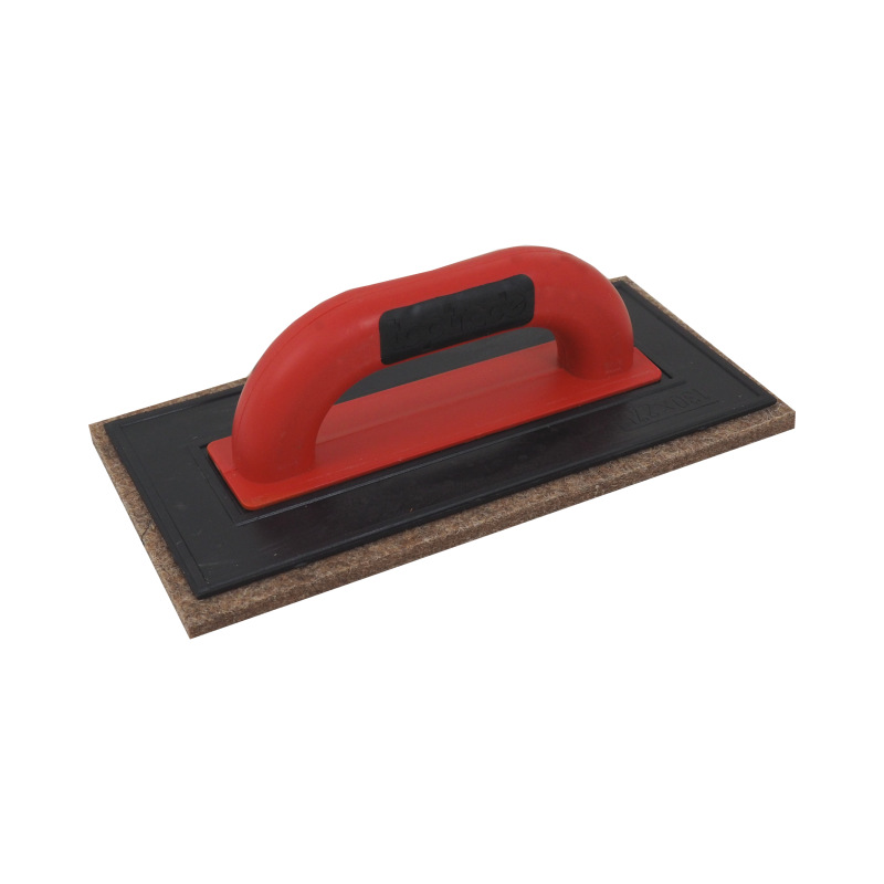 TOPTRADE hladítko ABS, plsť hnedá, PROFESSIONAL, 250 x 130 x 10 mm, profi