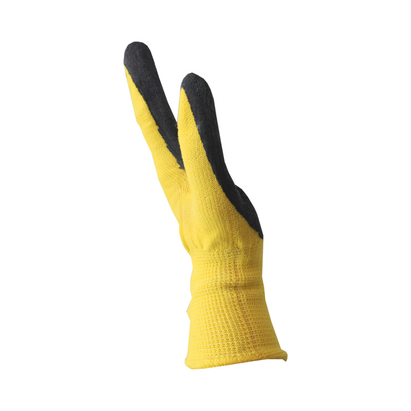 TOPTRADE rukavice Polycotton, s latexovou dlaňou a úpletom, veľkosť 10 2