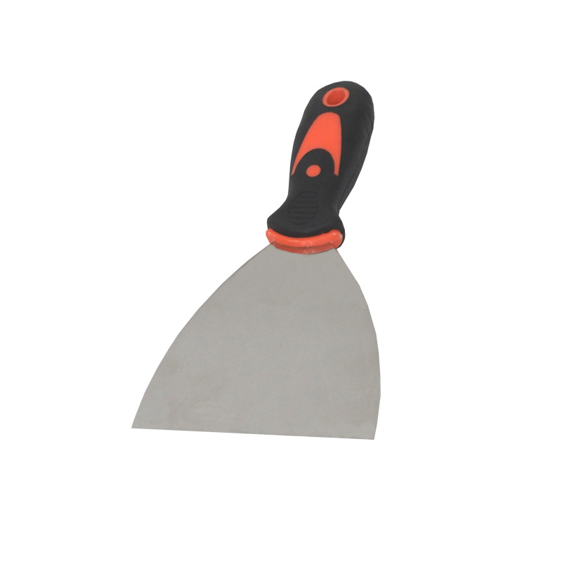 TOPTRADE špachtľa nerezová, s gumenou, ergonomickou rukoväťou, 100 mm, profi 4