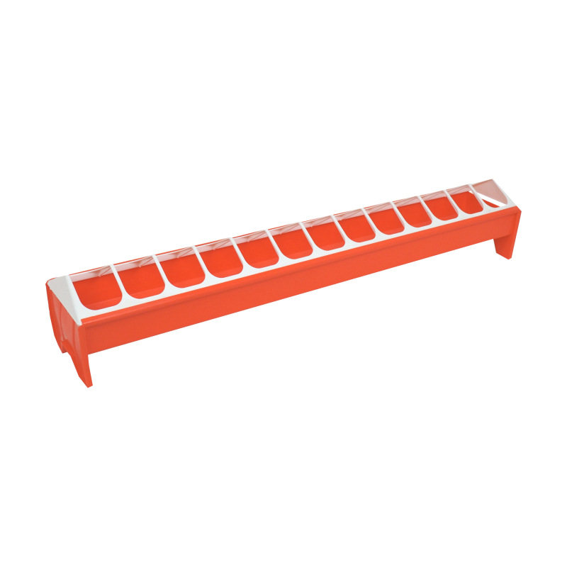 TOPTRADE kŕmidlo plastové, žľabové, zasúvacie, pre hydinu, 750 mm 3
