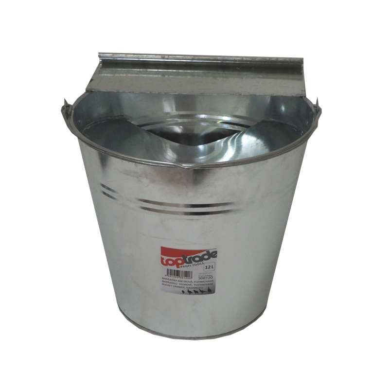 TOPTRADE napájačka pozinkovaná, kbelíková, 12 l 2
