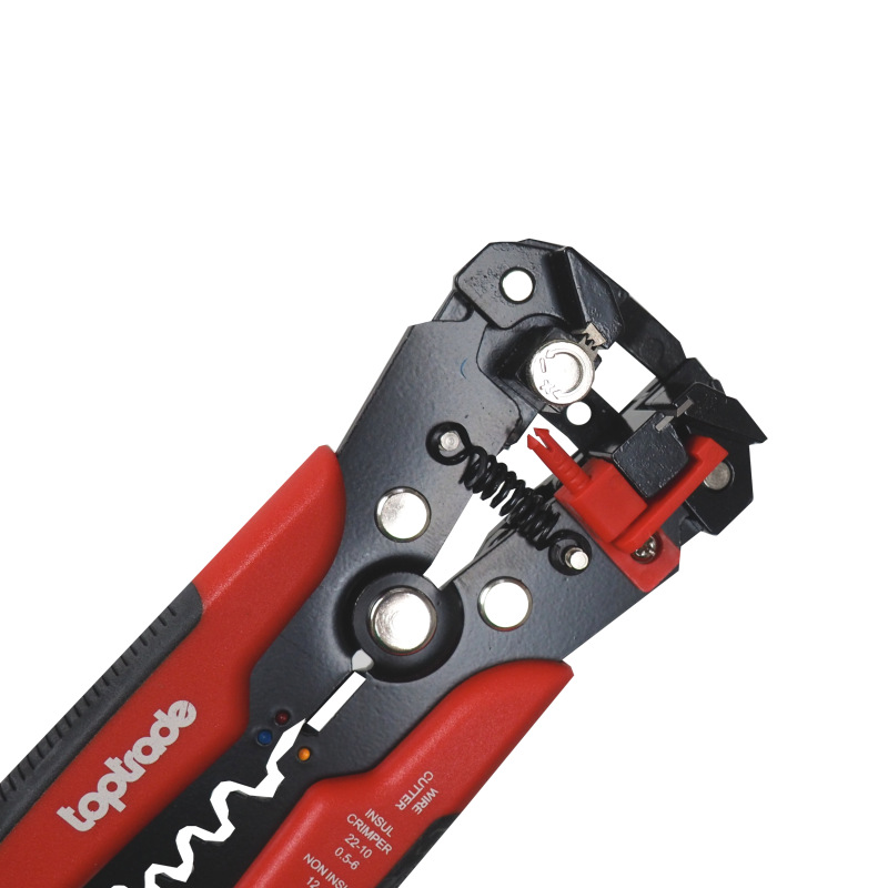 TOPTRADE kliešte odizolovávacie, krimpovacie, 210 mm, súprava 260 ks 13