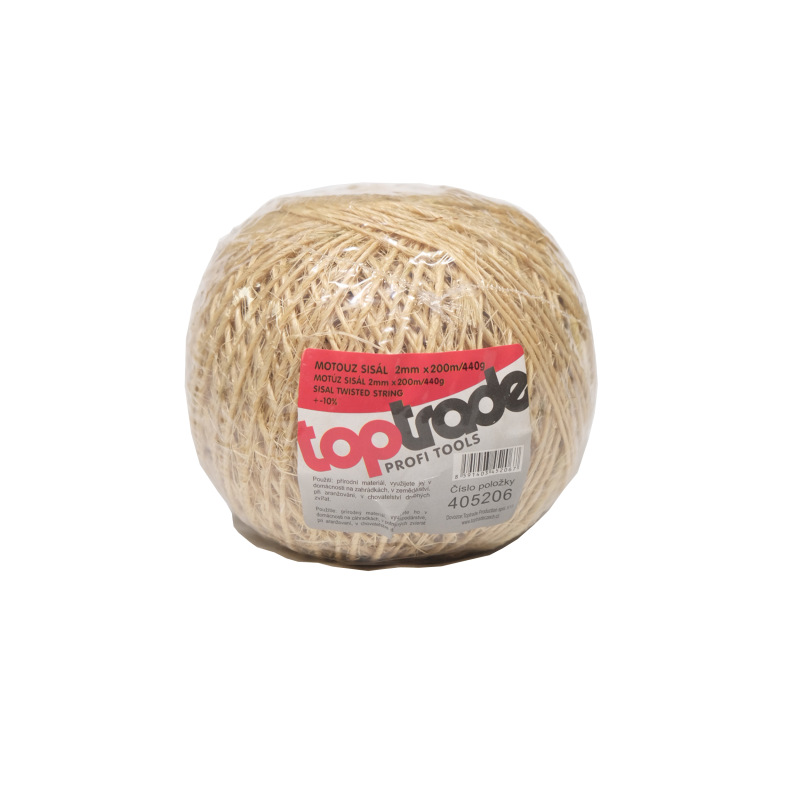 TOPTRADE motúz sisal, 440 g, O 2 mm x 200 m 1