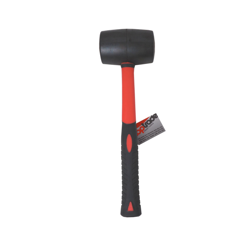 TOPTRADE kladivo gumené, čierne, sa sklolaminátovou násadou, O 45 mm / 230 g, profi 2